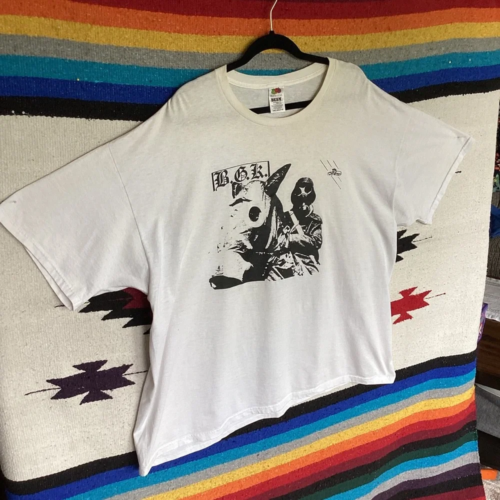 Vintage BGK Balthasar Gerards Kommando Dutch hardcore punk band shirt rare - Picture 2 of 12